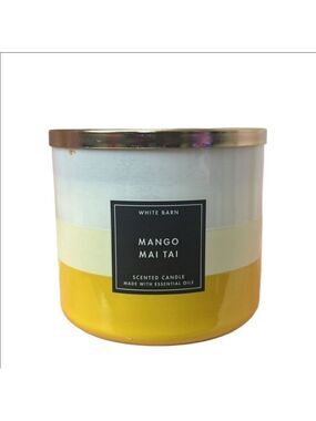 Bath & Body Works Mango Mia Tie 3 Wick Candle